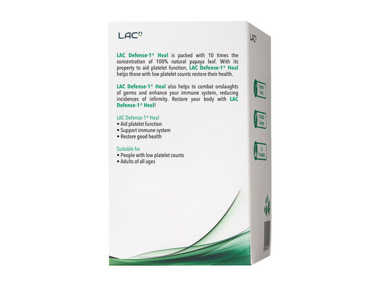 Viên Uống Tăng Cường Sản Xuất Tiểu Cầu Defense-1 Heal - 100% Chiết Xuất Lá Đu Đủ